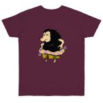 Camiseta punto liso - Burdeos - Camiseta Eriço Surf Camiseta punto liso - Burdeos - Camiseta Eriço Surf