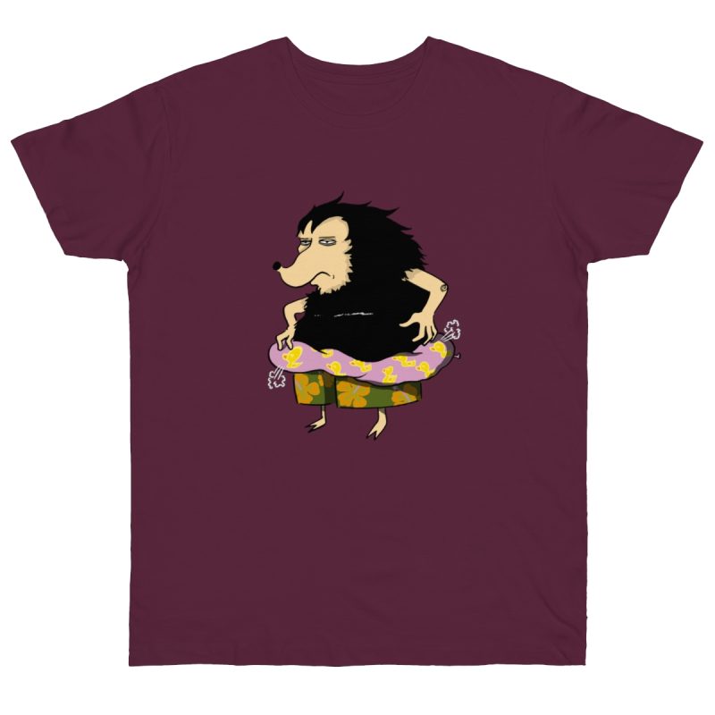 Camiseta punto liso - Burdeos - Camiseta Eriço Surf