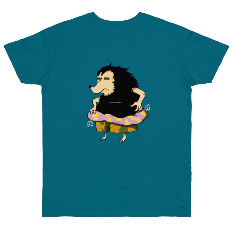 Camiseta punto liso - Azul diva - Camiseta Eriço Surf