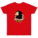 Camiseta punto liso - Rojo fuego - Camiseta Eriço Surf Camiseta punto liso - Rojo fuego - Camiseta Eriço Surf