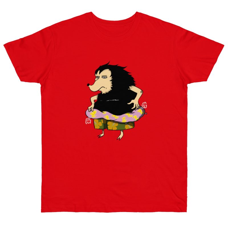 Camiseta punto liso - Rojo fuego - Camiseta Eriço Surf