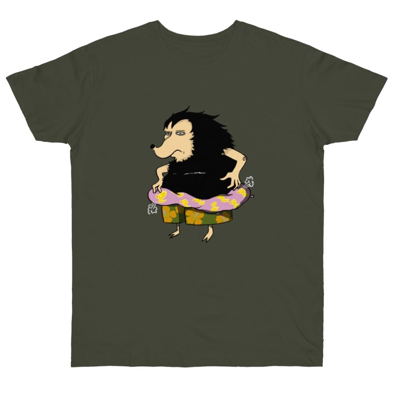 Camiseta punto liso - Caqui urbano - Camiseta Eriço Surf
