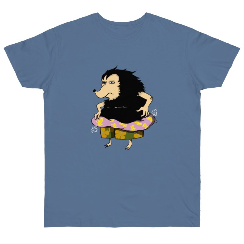 Camiseta punto liso - Azul vaquero - Camiseta Eriço Surf