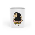 Taza con asa de corazon - Blanco - Camiseta Eriço Surf