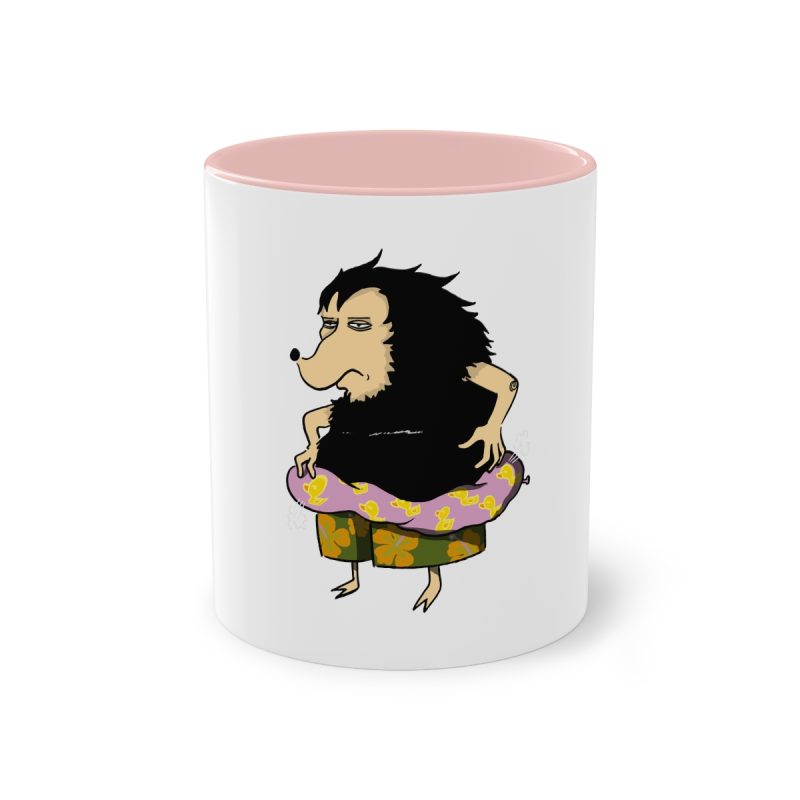 Taza bicolor - Rosa - Camiseta Eriço Surf