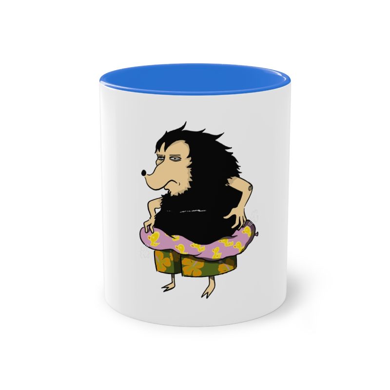 Taza bicolor - Azul Cambridge - Camiseta Eriço Surf