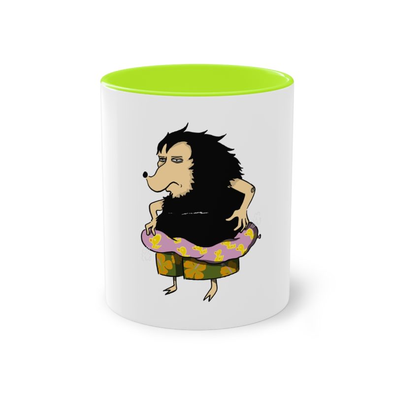 Taza bicolor - Verde claro - Camiseta Eriço Surf