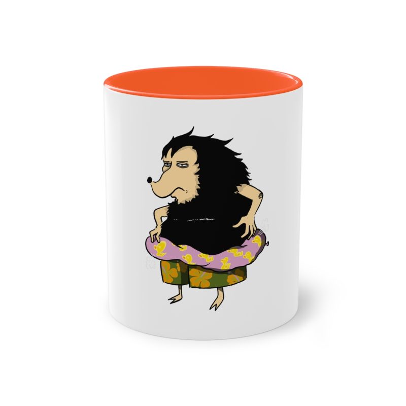 Taza bicolor - Naranja - Camiseta Eriço Surf
