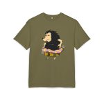 Camiseta oversize gruesa - Verde oliva - Camiseta Eriço Surf