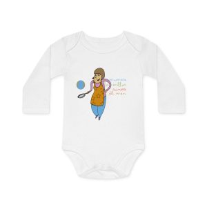 Ma mare cuina — Body bebe manga larga organico