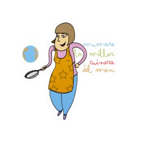 Ma mare cuina — Pegatinas de vinilo troqueladas