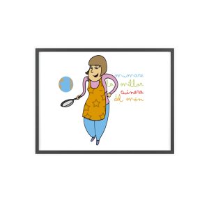Ma mare cuina — Poster con marco de madera