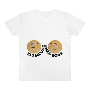 «Els meus són més bons» — Camiseta hombre cuello de pico Presenter