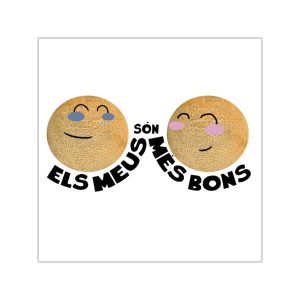 «Els meus són més bons» — Pegatinas de vinilo cuadradas