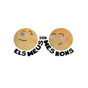 «Els meus són més bons» — Pegatinas de vinilo troqueladas