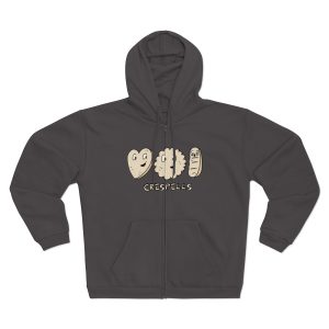 Crespells — Sudadera capucha con cremallera premium