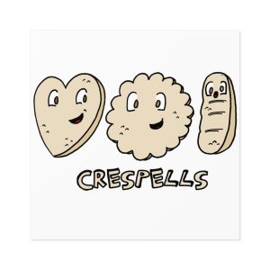 Crespells — Pegatinas laminadas cuadradas
