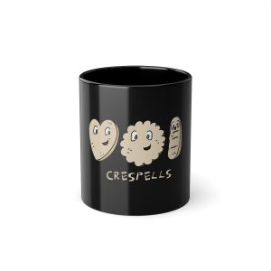 Crespells — Taza negra 325 ml