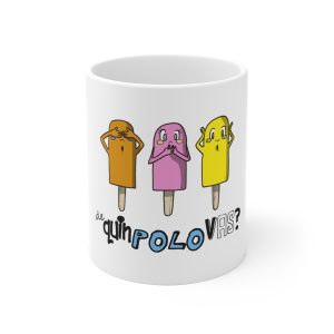 «De quin polo vas, bo?» — Taza de ceramica