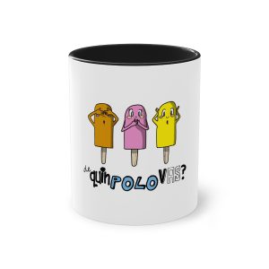 «De quin polo vas, bo?» — Taza bicolor