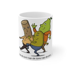 Cap de suro, cap de fava, cap de pera — Taza de ceramica