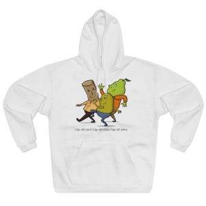 Cap de suro, cap de fava, cap de pera — Sudadera con capucha cerrada
