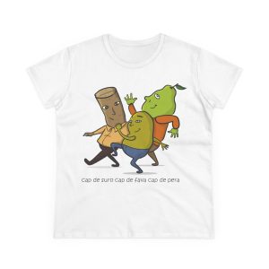 Cap de suro, cap de fava, cap de pera — Camiseta mujer algodon medio