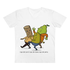 Cap de suro, cap de fava, cap de pera — Camiseta hombre cuello de pico Presenter
