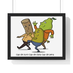 Cap de suro, cap de fava, cap de pera — Poster enmarcado horizontal