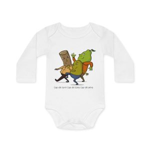 Cap de suro, cap de fava, cap de pera — Body bebe manga larga organico