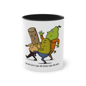Cap de suro, cap de fava, cap de pera — Taza bicolor