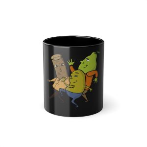 Cap de suro, cap de fava, cap de pera — Taza negra 325 ml