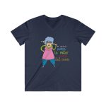 Padrina cuina — Camiseta hombre entallada cuello de pico