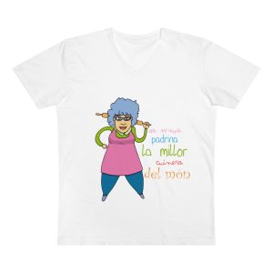 Padrina cuina — Camiseta hombre cuello de pico Presenter