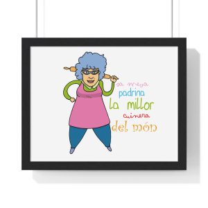 Padrina cuina — Poster enmarcado horizontal
