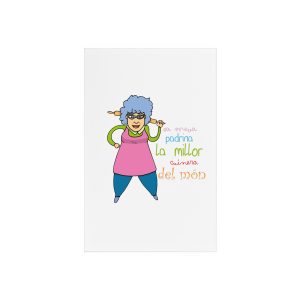 Padrina cuina — Cartel de metacrilato con soporte