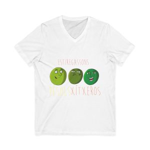 Pèsols, xítxeros i estiregassons — Camiseta cuello de pico