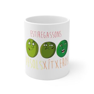 Pèsols, xítxeros i estiregassons — Taza de ceramica