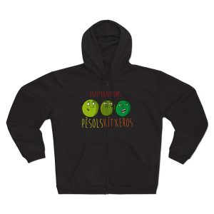 Pèsols, xítxeros i estiregassons — Sudadera capucha con cremallera premium