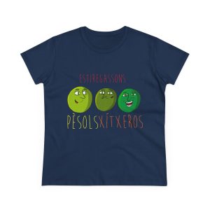 Pèsols, xítxeros i estiregassons — Camiseta mujer algodon medio