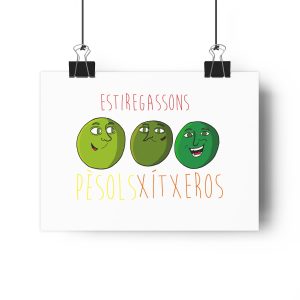 Pèsols, xítxeros i estiregassons — Lamina Giclee