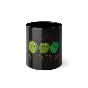 Pèsols, xítxeros i estiregassons — Taza negra 325 ml