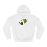 Oliva trencada — Sudadera universitaria