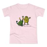 Oliva trencada — Camiseta mujer punto liso