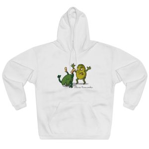 Oliva trencada — Sudadera con capucha cerrada