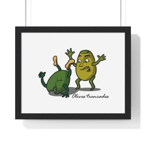 Oliva trencada — Poster enmarcado horizontal