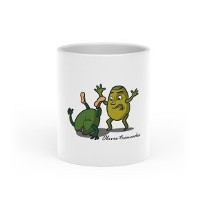 Oliva trencada — Taza con asa de corazon
