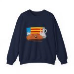 Pa amb oli nacional bandera — Sudadera cuello redondo