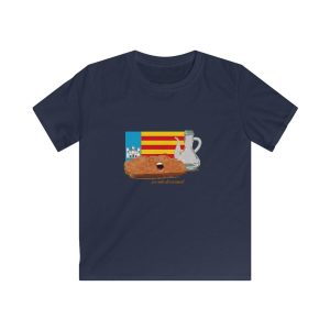 Pa amb oli nacional bandera — Camiseta infantil Softstyle
