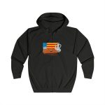 Pa amb oli nacional bandera — Sudadera con capucha y cremallera